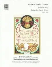 Thanksgiving Cross Stitch Pattern - Biblical Cross Stitch - PSALM 95:2