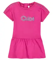 [Chloe Kids] Chloé Kids Baby logo cotton jersey dress M 18 pink