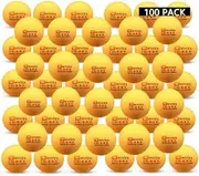 100pc Ping Pong Balls, 2.8g A40+mm ABS New Material 3 Star Jointless Professional Ping Pong Balls Orange 100 Pack Advanced Table Tennis Training Balls for Sport Competition