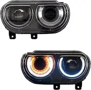 Led Headlight DRL Turn Signal Front Light Assembly Car Accessories Compatible With 2008-2014 Dodge Challenger