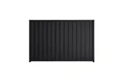 Stratco Good Neighbour Wavelok Fence Panel Sheet Colour: Gun Metal Grey, Post Track Colour: Gun Metal Grey