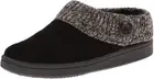 Clarks Women's Fairisle Scuff Leather Slipper Mules Sweater Cuff Clog