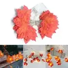 Light String Maple Leaf 10 LED Xmas Decor Fairy String Light Garland Party