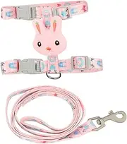 BESPORTBLE Leashes Cat Jacket Leash Kitten Dog Leash Cat Walking Jackets Small Cat Harness Cat Pet Harness Pet Chest Strap Cat Harness Jacket Cat and Collar Cat Cartoon Rope Nylon Pink