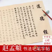 在飛比找樂天市場購物網優惠-行書楷書毛筆字帖描紅臨摹千字文手抄心經佛經抄經本【淘夢屋】