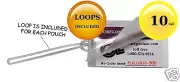 [500 each] Luggage Tag 10 Mil Hot Laminating Pouches With 6" Loops 2-1/2 x 4-1/4
