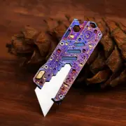 Titanium Outdoor Multi Tools Paper Cutter Portable Utility Knife EDC