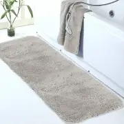 Large Bathroom Rug (24 x 60) Extra Soft and Absorbent 24" x 60" Light Tan