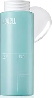 LHA Hydrating and Exfoliating Facial Toner with Mineral Water, pH Balancing Toner for Strengthening Skin Moisture Barrier for Sensitive Skin - ACWELL Real Aqua Balancing Toner 160ml