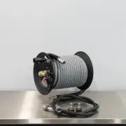 MTM Pressure Washer Hose Reel Kit | 100' Hose and 5' Jumper with QC