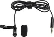 3.5mm TRS Omnidirectional Lavalier Microphoneor Vlog Interview Streaming Lectures Broadcasters Compatible with Rode Wireless GO 2 / II