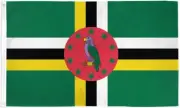 10 x "DOMINICA" flag 3x5 ft polyester banner sign Caribbean UN United Nations