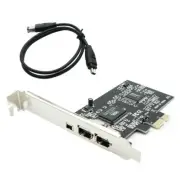 PCIe with 6Pins PCI-E FIREWIRE 400 IEEE 1394 CARD VIA CHIPSET WORK WIN7 MAC OS