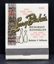 Larry Blake's Rathskeller Restaurant Berkeley CA Unused Matchbook 60s