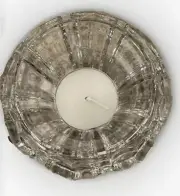 Cristal d'Arques Gigogne Crystal Votive Tea light Taper Candle Holder Vintage