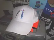 NEW White ! "Voter Fraud" Mesh Trucker Baseball Cap Hat Trump Election Stitched