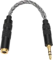 4.4mm Female to 3.5mm Male Adapter Cable, Gold Plated 4.4mm Balanced Female to 3.5mm Stereo Male Cable, Stereo Adapter Cable Headphone Jack Converter Cord (Cool Grey)