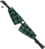 DECOMELODY Plaid Cat Collar with Bell Adjustable Safety Kitten Collar Lightweight Breathable Design for Daily Wear Holiday Parties and More Checkered