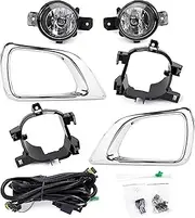 LED Fog Light Compatible With Nissan Navara Frontier NP300 2015-ON Car Front Bumper Fog Lamp Daytime Running Light