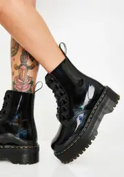 [Dr. Martens] Molly Rainbow Patent Boots