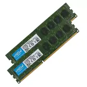 16GB 2x 8GB 4GB 2G DDR3L PC3L-12800U 1600MHz 1.35V Crucial PC Desktop Memory LOT