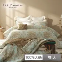 在飛比找momo購物網優惠-【BBL Premium】100%天絲印花床包被套組-聖羅蘭