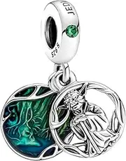 [Generic] Star wars Yoda Jedi Dangle Charm 925 Silver Charm Compatible with Pandora Charms, Trollbeads, Chamilia, Biagi and Many Other UK Charm Bracelets., Sterling Silver