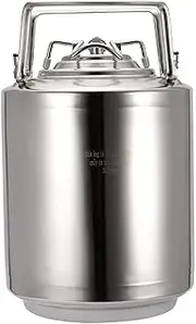 Beer Keg, 10 Liter Stainless Steel Beer Keg, Mini Household Beer Keg, Beverage Keg, Double Handle Home Brewing Tools
