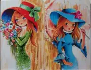 Swap cards Modern playing card back Sweet Ladies