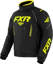 FXR Octane 2023 Snowmobile Jacket, black-yellow, Size XL for Men Black Yellow