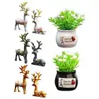 Car Interior Deer Figurine Christmas Deer Ornaments Deer Statue Animals Decor