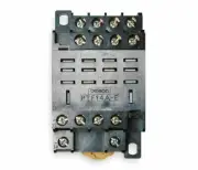 5-Count Omron PTF14A General Purpose Relay Socket Base, Rail / Panel Mount