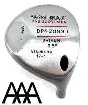 CASE of 50 Big Mac The Scotsman 9.5* DRIVER HEAD ONLY Component BM-1 .335
