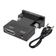 HDMI Female to VGA Male Converter 1080P Adapter Stereo Audio Output USB Power