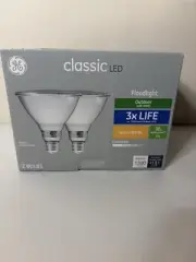 New GE Classic LED Floodlight 90W Outdoor (Wet Rated) 3X LIFE Warm White PAR38