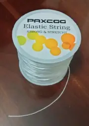 Paxcoo Elastic String Strong & Stretchy Beading Stretch White Cord Bracelet DIY