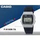 CASIO 手錶專賣店 國隆 F-91WM-7A 男錶 電子錶 樹脂錶帶 樹脂玻璃 防水 LED燈