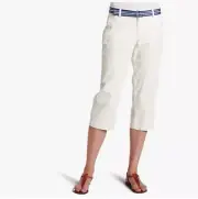 WOMEN'S SIZE 18W DOCKERS OH MY SO SOFT SLIMMING BELTED CAPRI PANT
