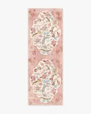 75' x 215' | Machine Washable Runner Rug | Kid & Pet Friendly | Indoor Rug | Outdoor Rosalee Red Multicolour Rug | Ruggable