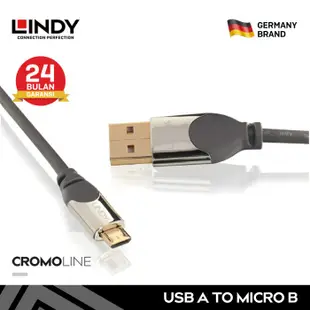 Lindy 3M 數據線 USB A 轉 Micro USB 2.0 高級數據線