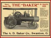 1906 AD Baker Co. NEW Metal Sign: Steam Traction Engine - Swanton, OhiO