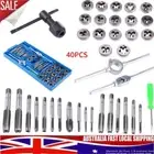 40Pcs HARDENED METRIC TAP & DIE SET Heavy Duty Screw Thread Taper Drill Tool KIT