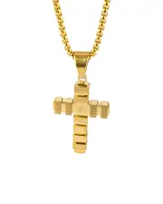Jean Claude Stainless Steel Cross Necklace