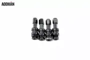 4 Aodhan V1 Bolt On Black Valve Stems Fits Scion Mini Nissan Mitsubishi Acura