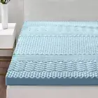 8CM Cool Gel Memory Foam Mattress Topper 7-zone Foldable w/Bamboo Cover Double