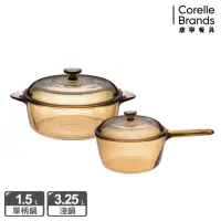 在飛比找momo購物網優惠-【CorelleBrands 康寧餐具】3.2L晶彩透明鍋+