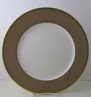 JAMMET SEIGNOLLES MADISON TAUPE / GOLD SERVICE PLATE - 11 3/4" -1209F