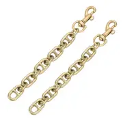 2Pcs 17cm/6.7" Alloy Purse Strap Extender Bag Chain for Handbag Clutch, Bronze