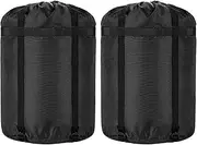 Compression Stuff Sack, 2-Pack Stuff Sack Compression Sleeping Bag Storage Stuff Sack Organizer - Great Sleeping Bags Clothes Camping Hiking Backpacking