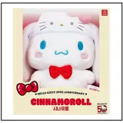 Sanrio Characters Hello Kitty 50th Anniversary Plush Doll Cinnamoroll Mideum